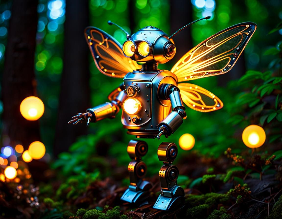 Robot Fairy - AI Generated Artwork - NightCafe Creator