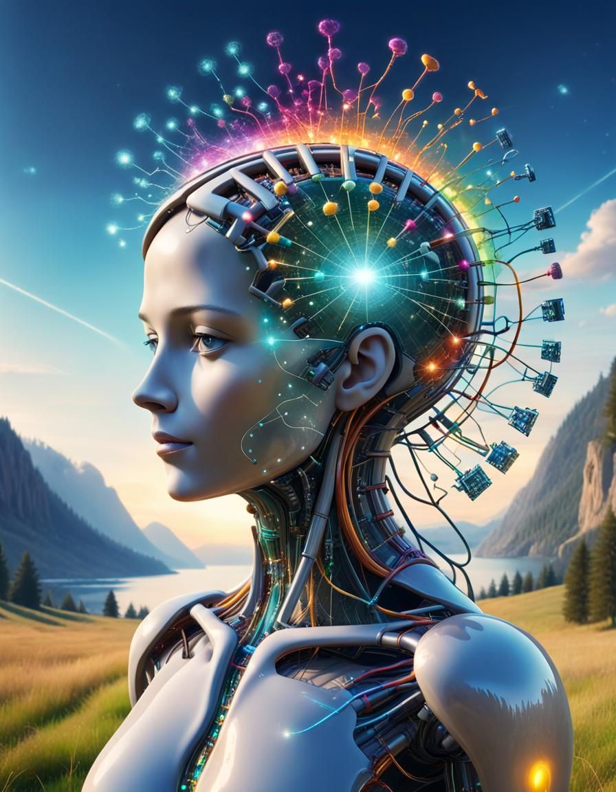 Beautiful Minds - Future of Humanity?  by @smartiepantsart