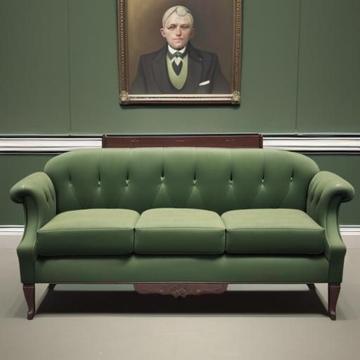 public class FamousPainting {on Green Sofa (1928) Max Herman...