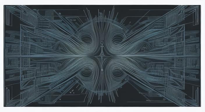 glasgow city centre line drawing in the style of an electric...