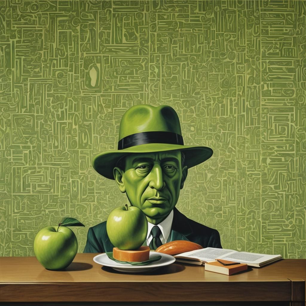 lithography
animal totem
magritte, un personnage avec un cha...