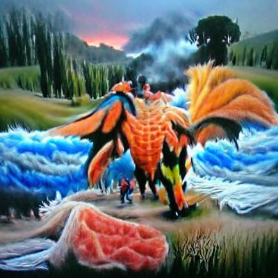 Pokémon like creature Hunting