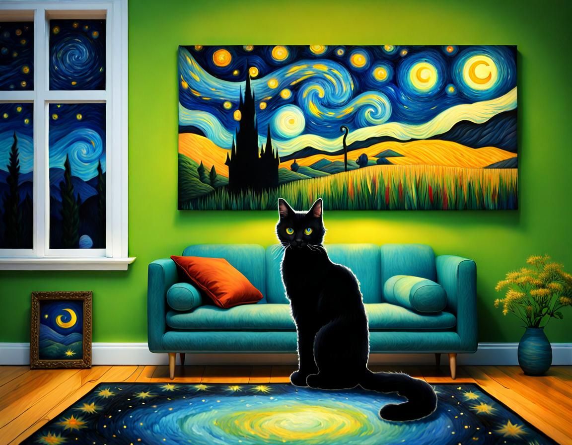 Kitty's Van Gogh