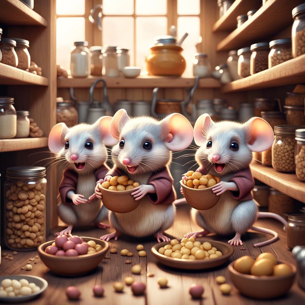 The mice party - AI Generated Artwork - NightCafe Creator