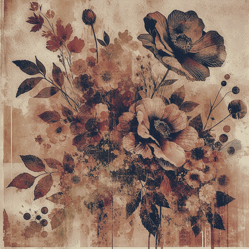 Decaying Botanical Floral Creation