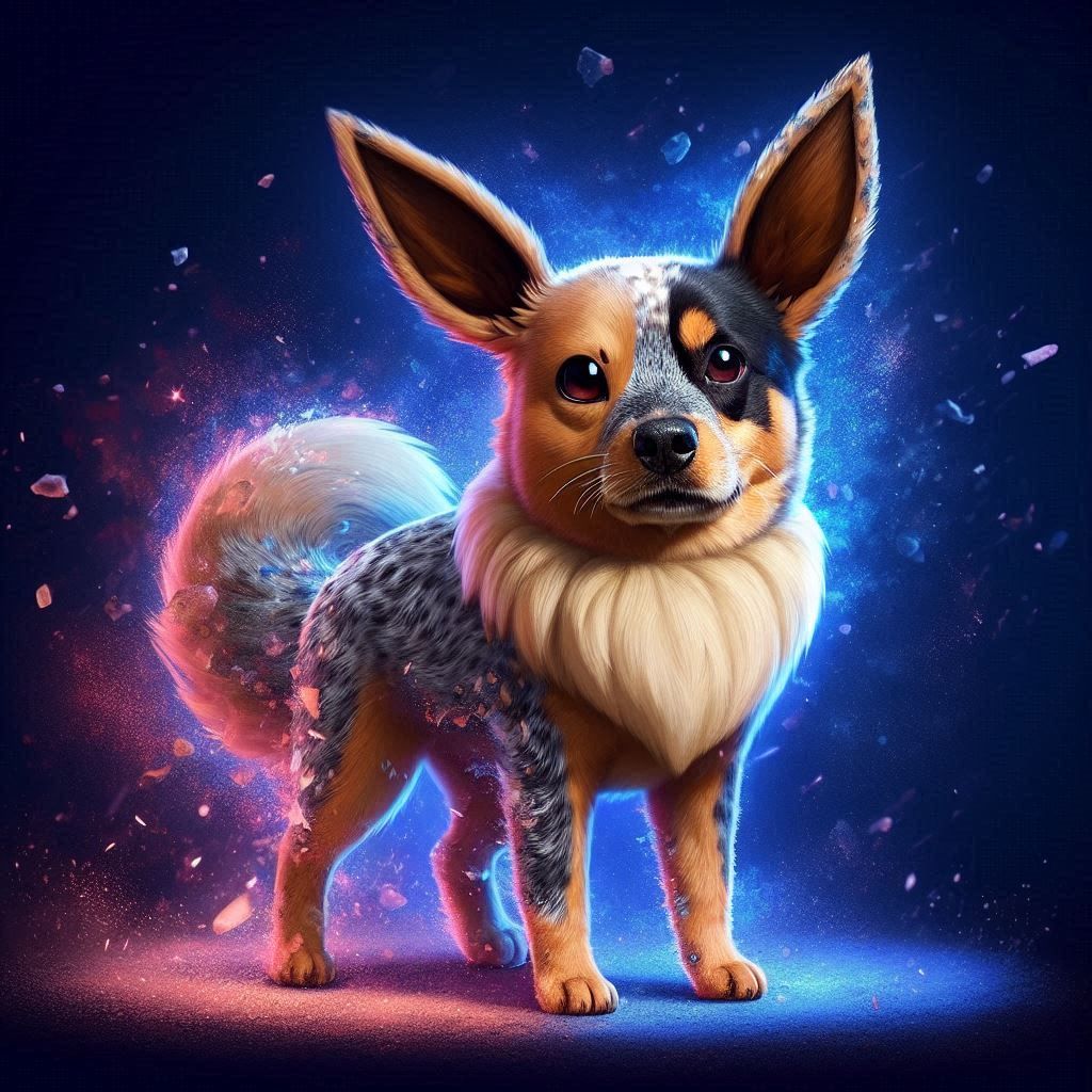Eevee × Blue Healer (Bluey)