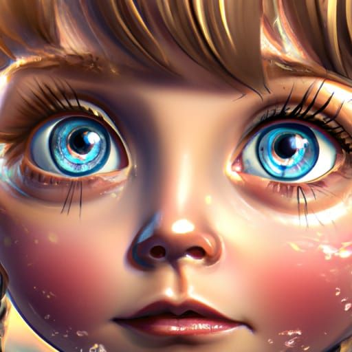 Big baby blue eyes