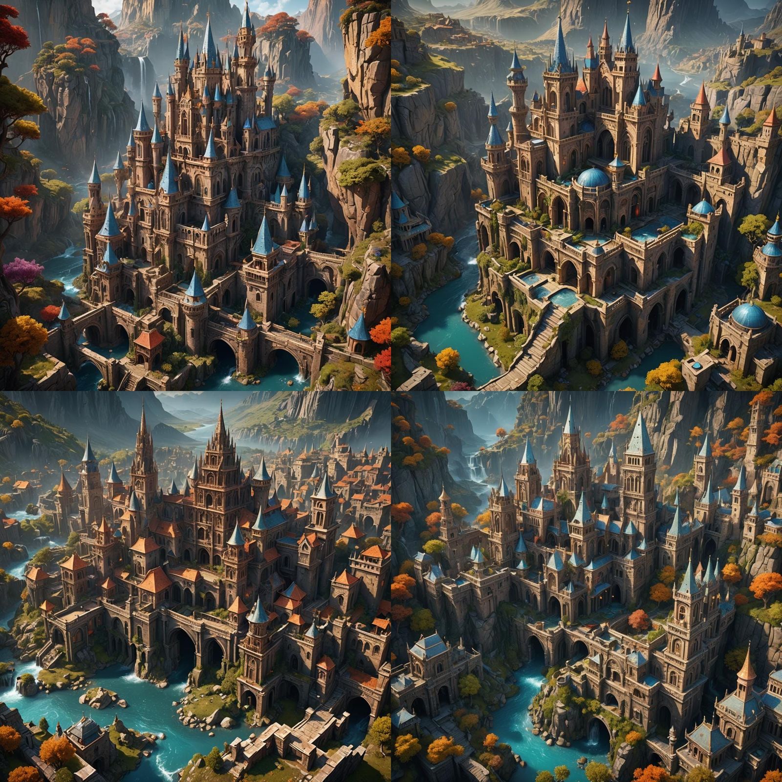 Child Playing on Beautiful Beach: Matte Painting