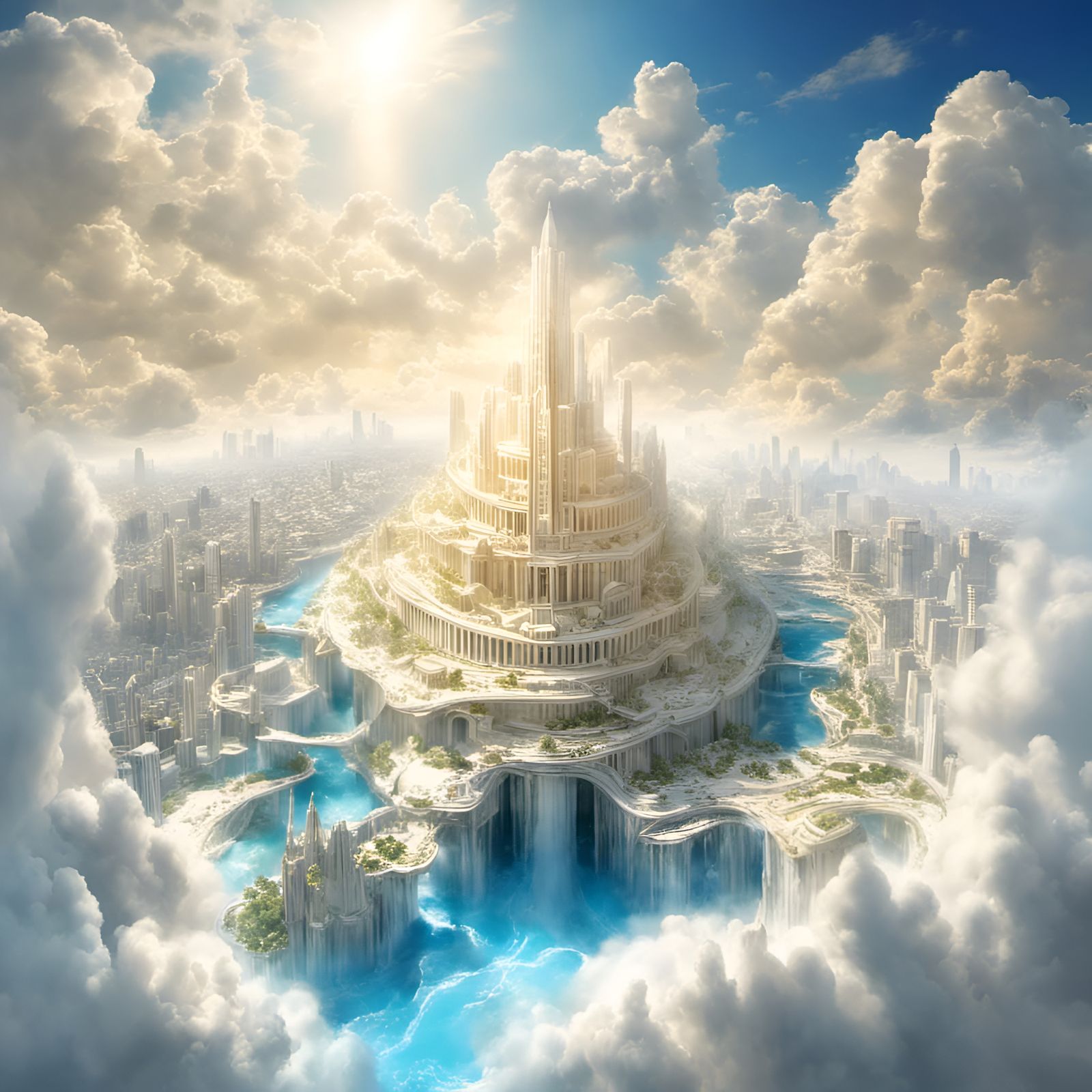 The eternal city in the clouds…  by @Bellicose