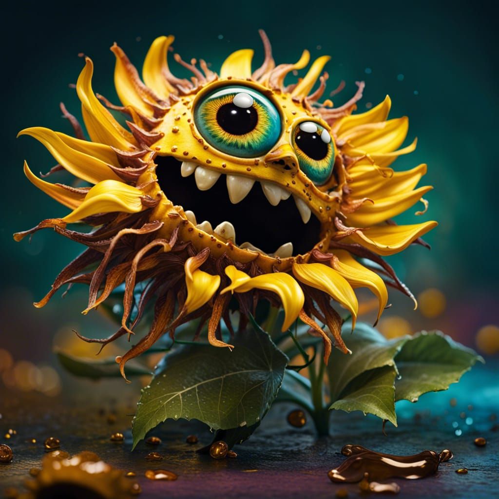Living sunflower, let's spin around the sun!  by @Criptovini