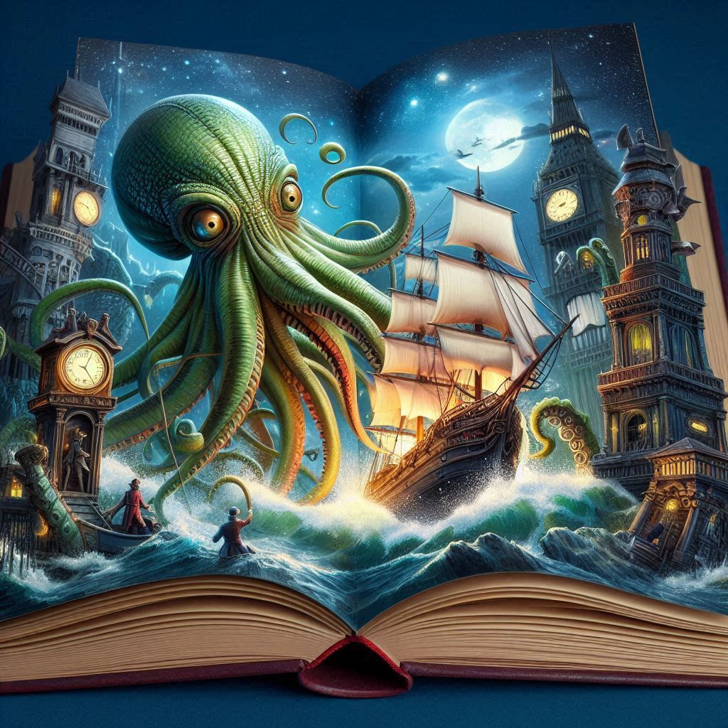 Kraken Octopus Jules verne