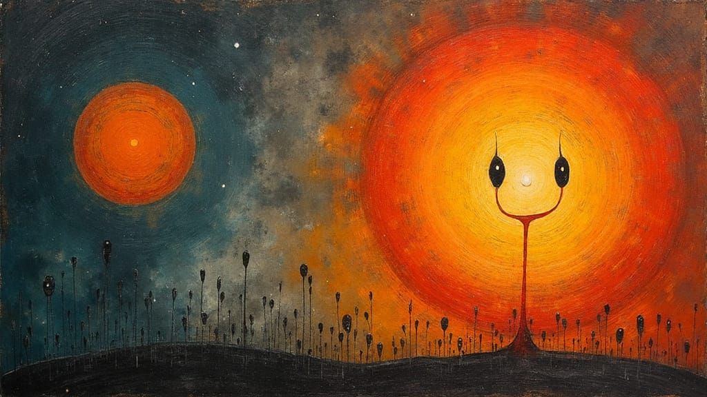 Ghost Face in Surrealist Expressionist Style