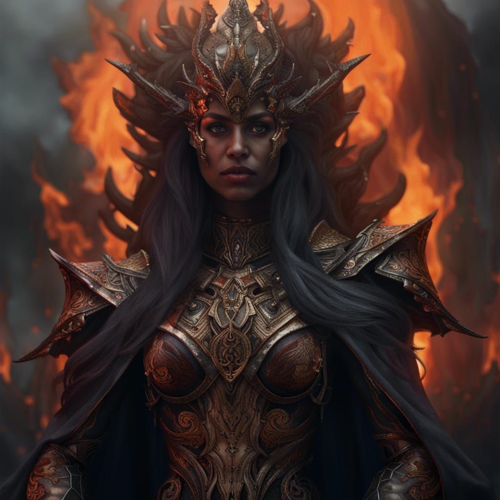 Fire Queen - AI Generated Artwork - NightCafe Creator