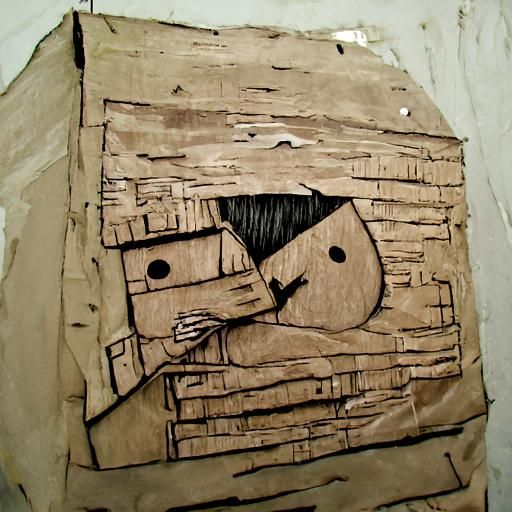 Illustration, ink on cardboard