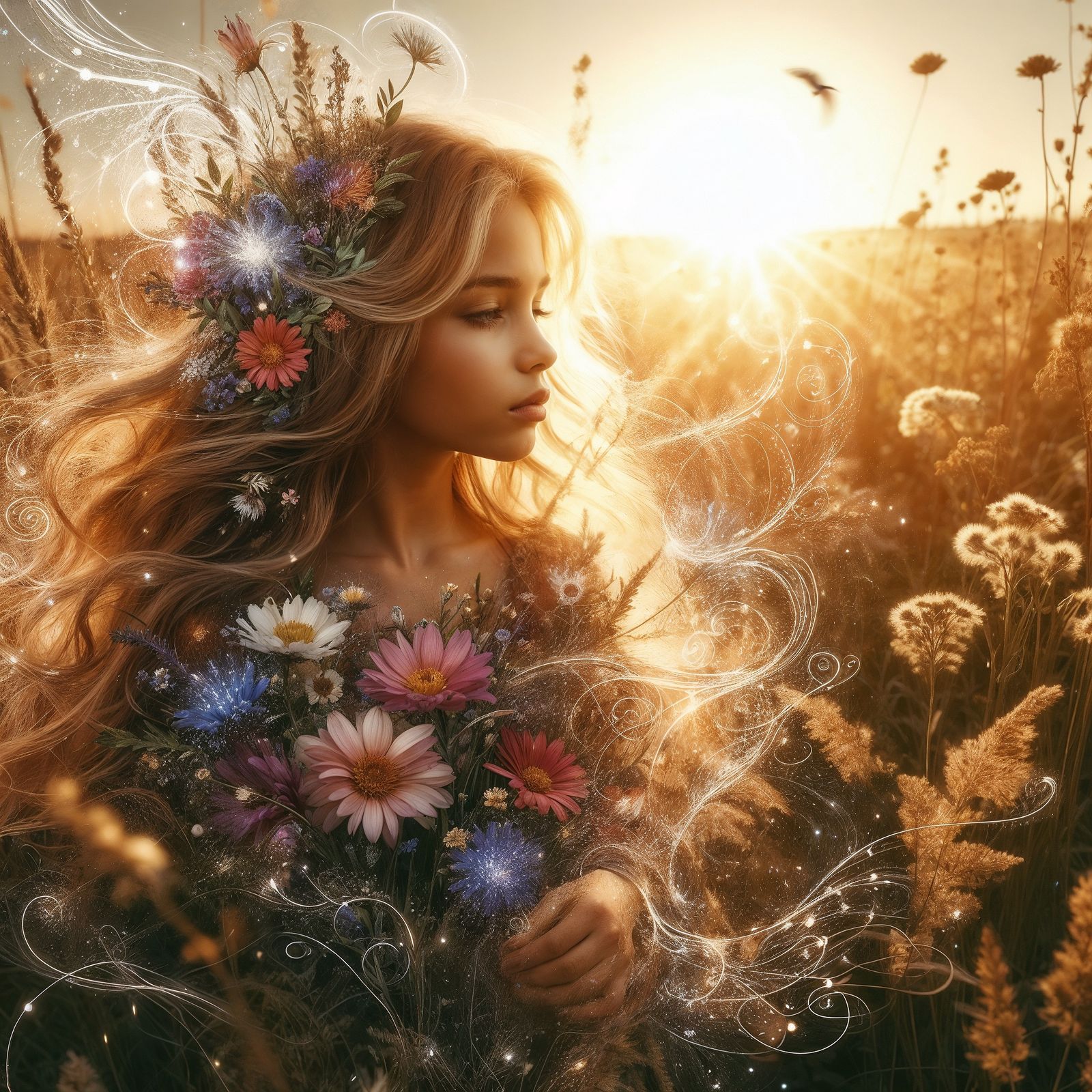 Do you feel how the wind carries the scent of flowers to you...