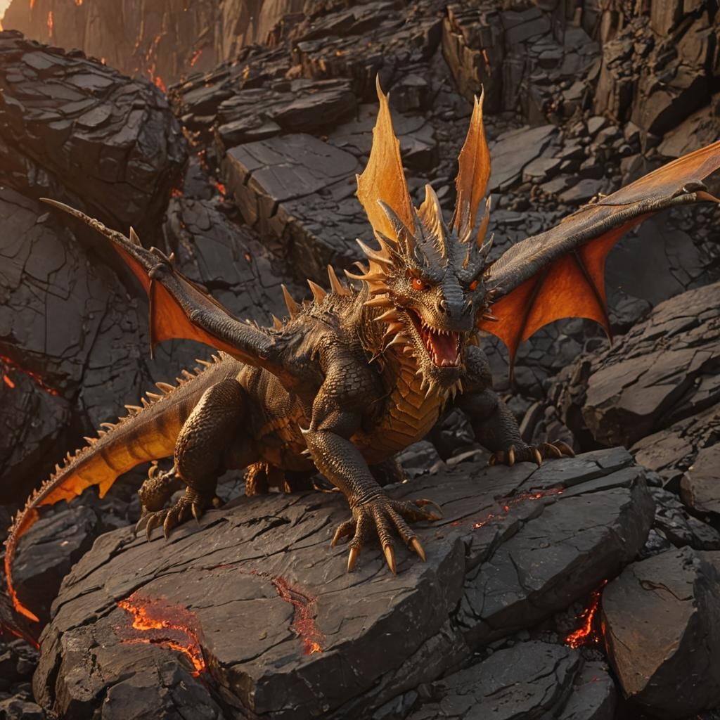 Realistic Imaginary Dragon  by @Lefteris Michael