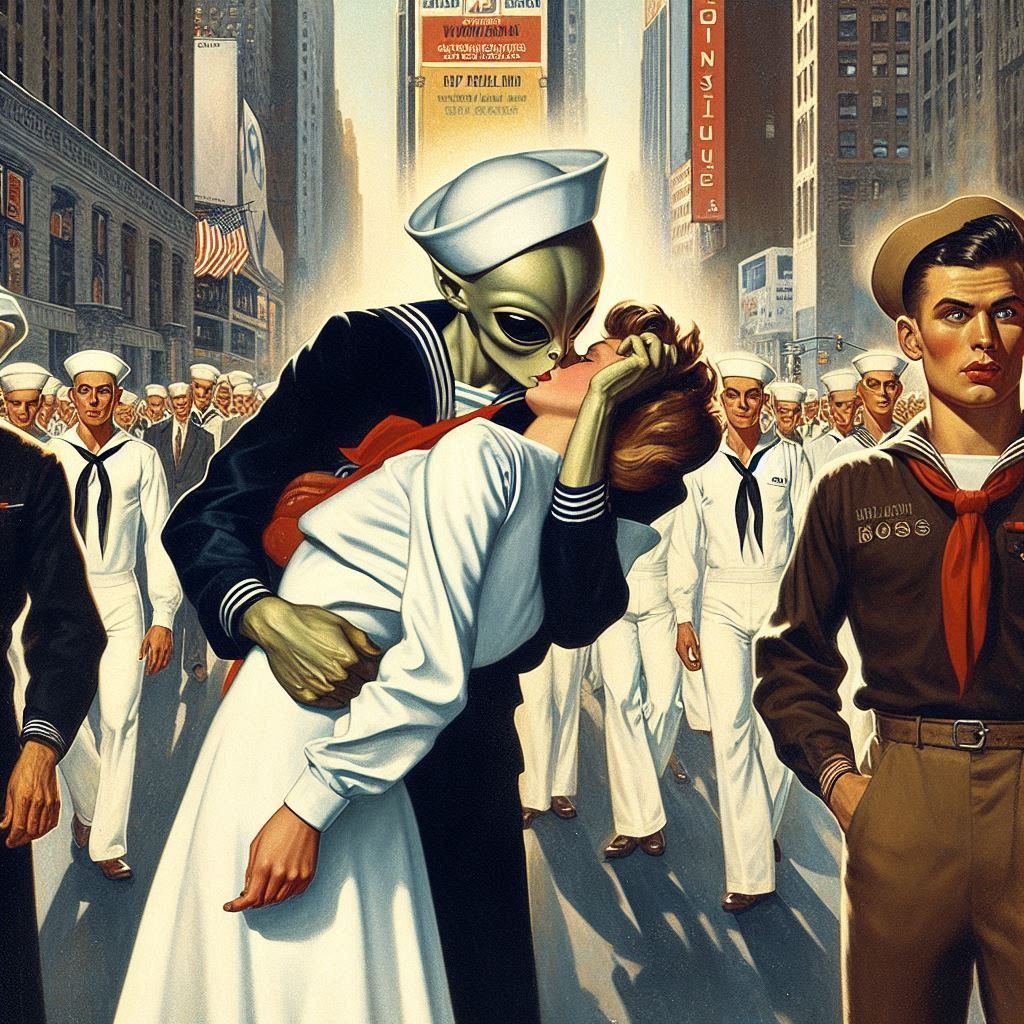 1945 in times square sailor kiss