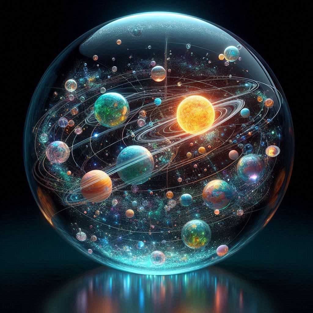 Glass fantasy solarsystem