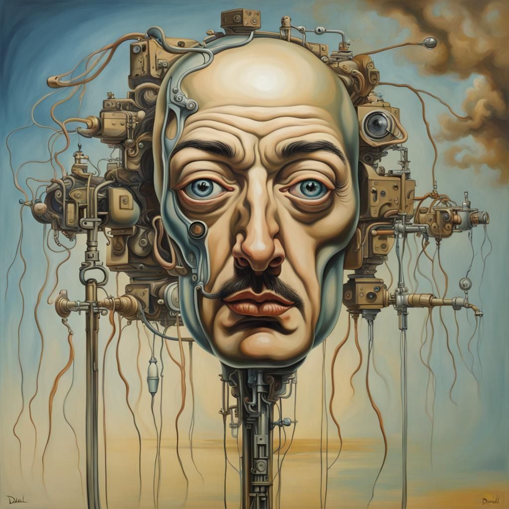 Self portrait of artificial intelligence.