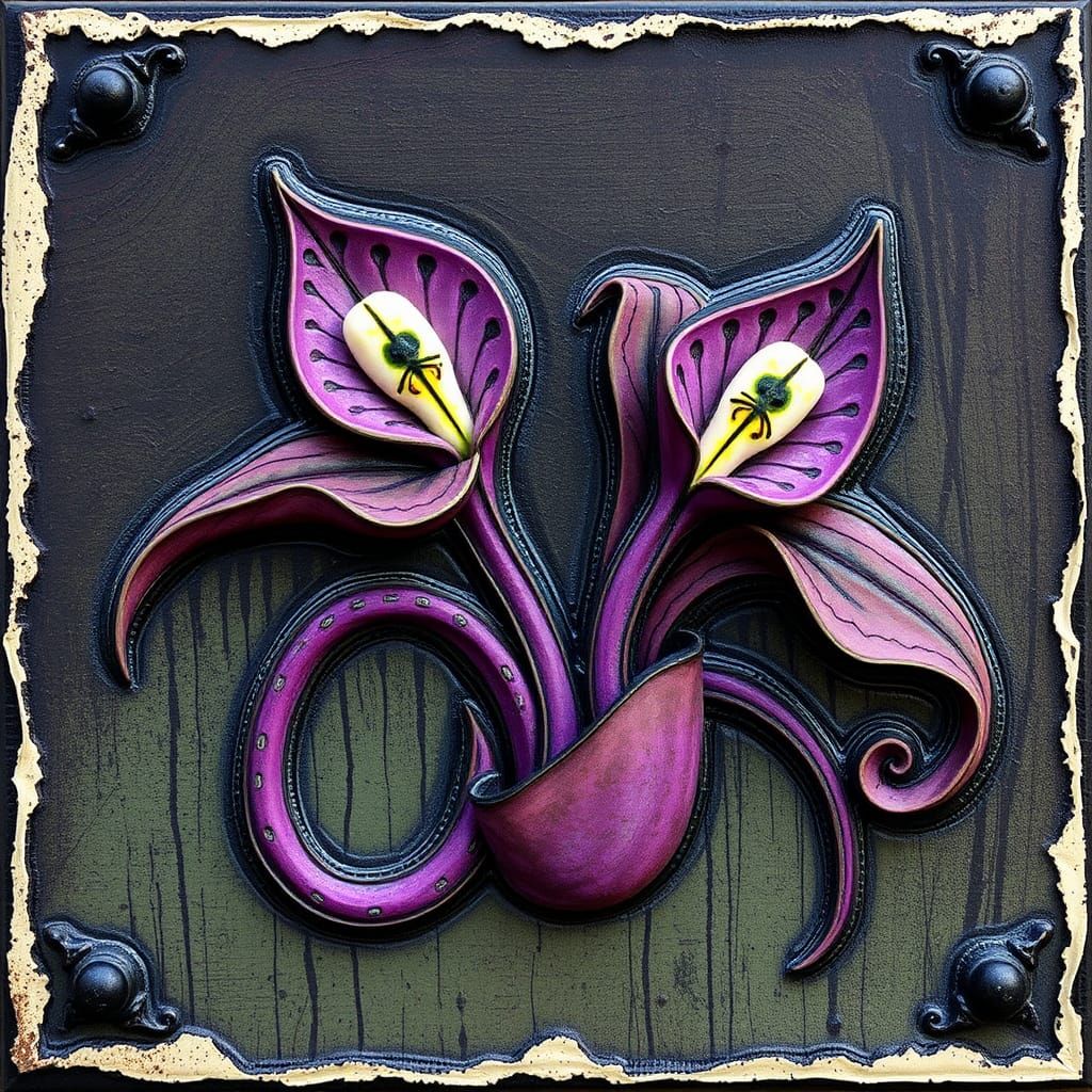Diabolical Purple Venus Flytrap for Happy Halloween