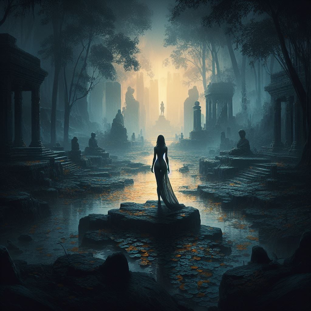 Solitary Female Figures Series - 3