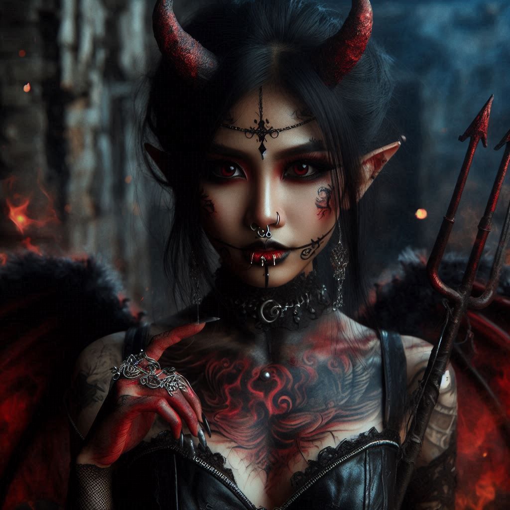 Demonic sorceress Lilith