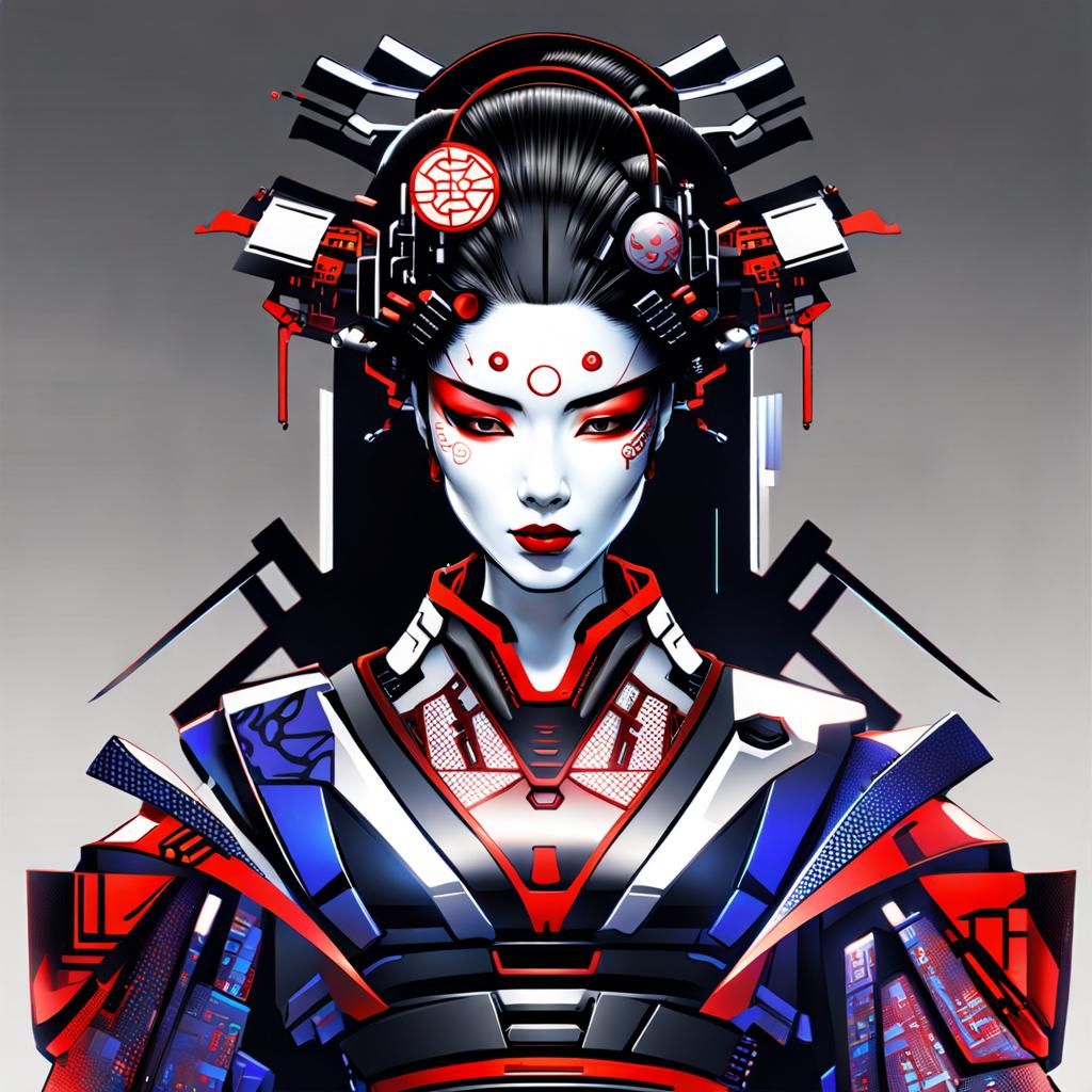 Sci-Fi Geisha - AI Generated Artwork - NightCafe Creator