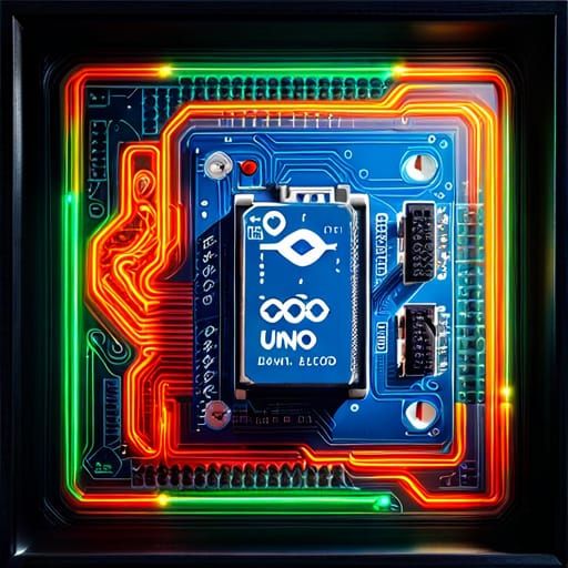 Retro Futuristic Microcontroller - AI Generated Artwork - NightCafe Creator