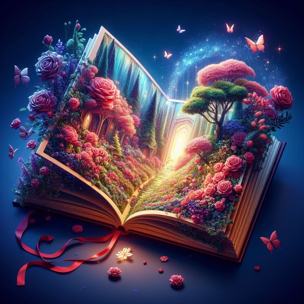 A garden within the book 6