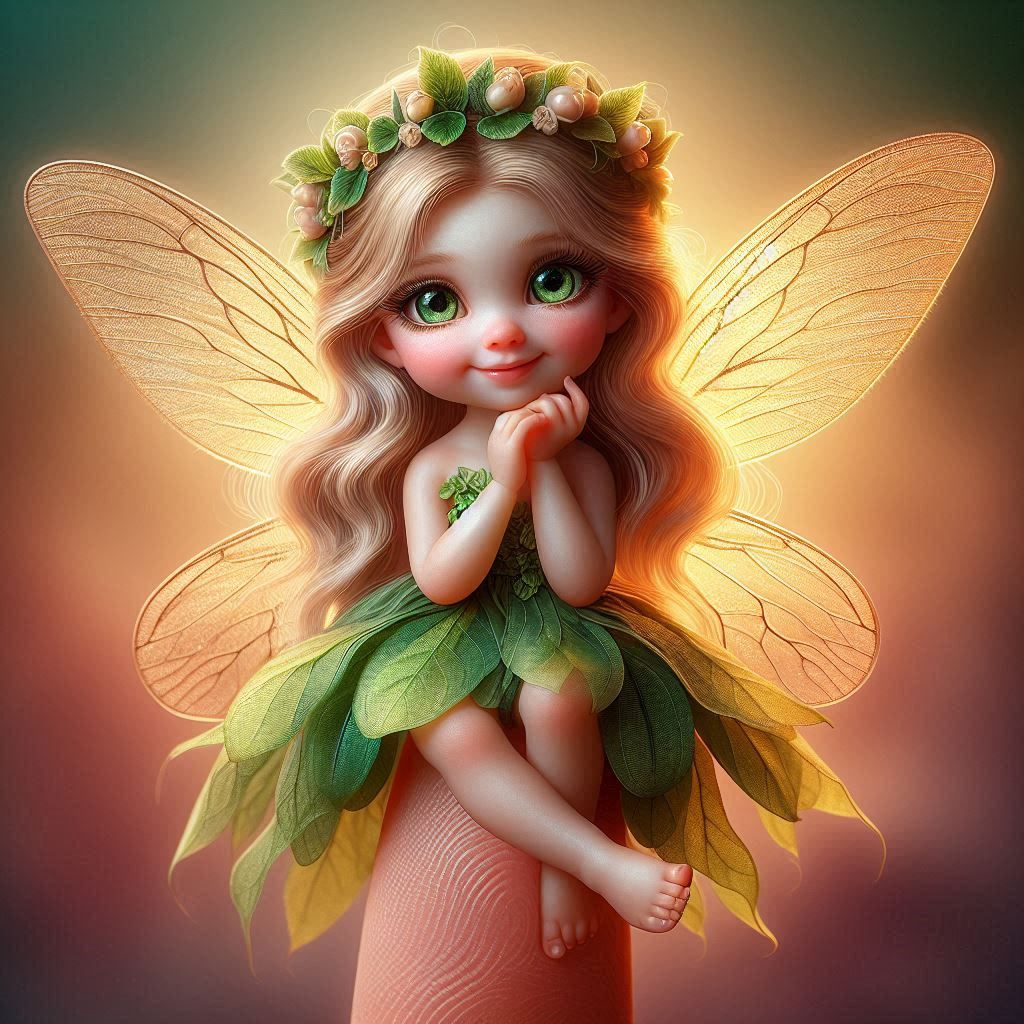 Tiny Blonde Haired Fairy