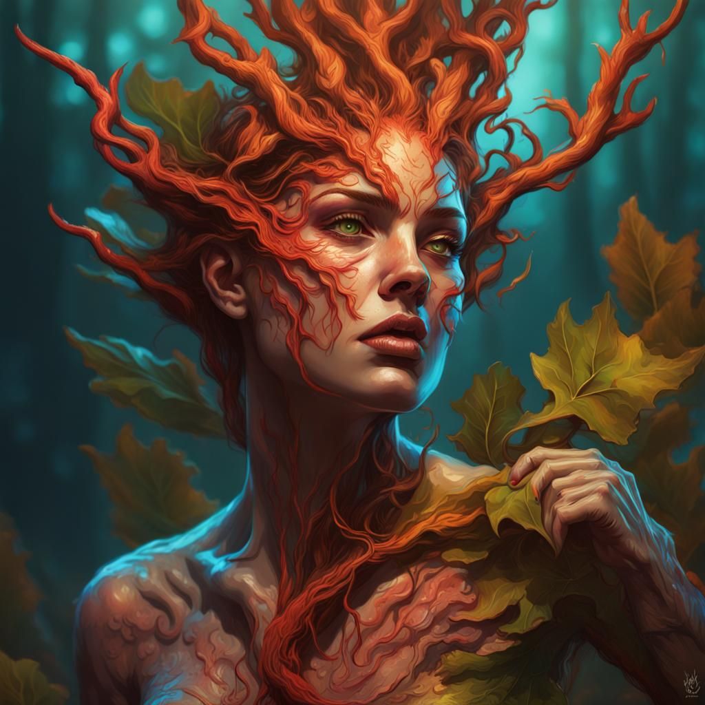 hell dryad - AI Generated Artwork - NightCafe Creator