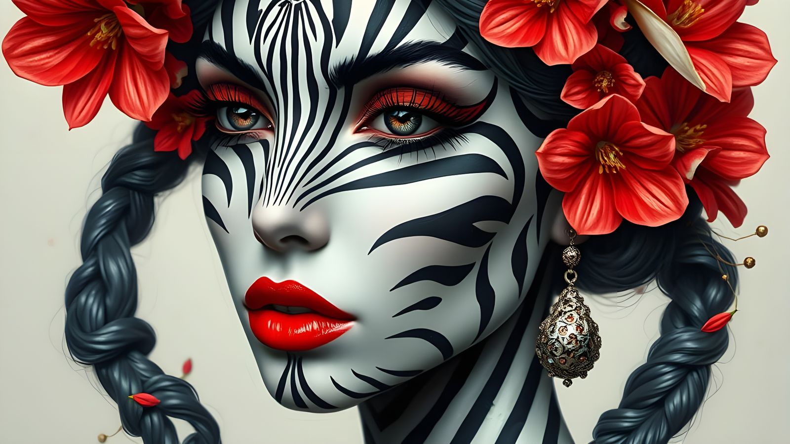 Surreal Zebra Design