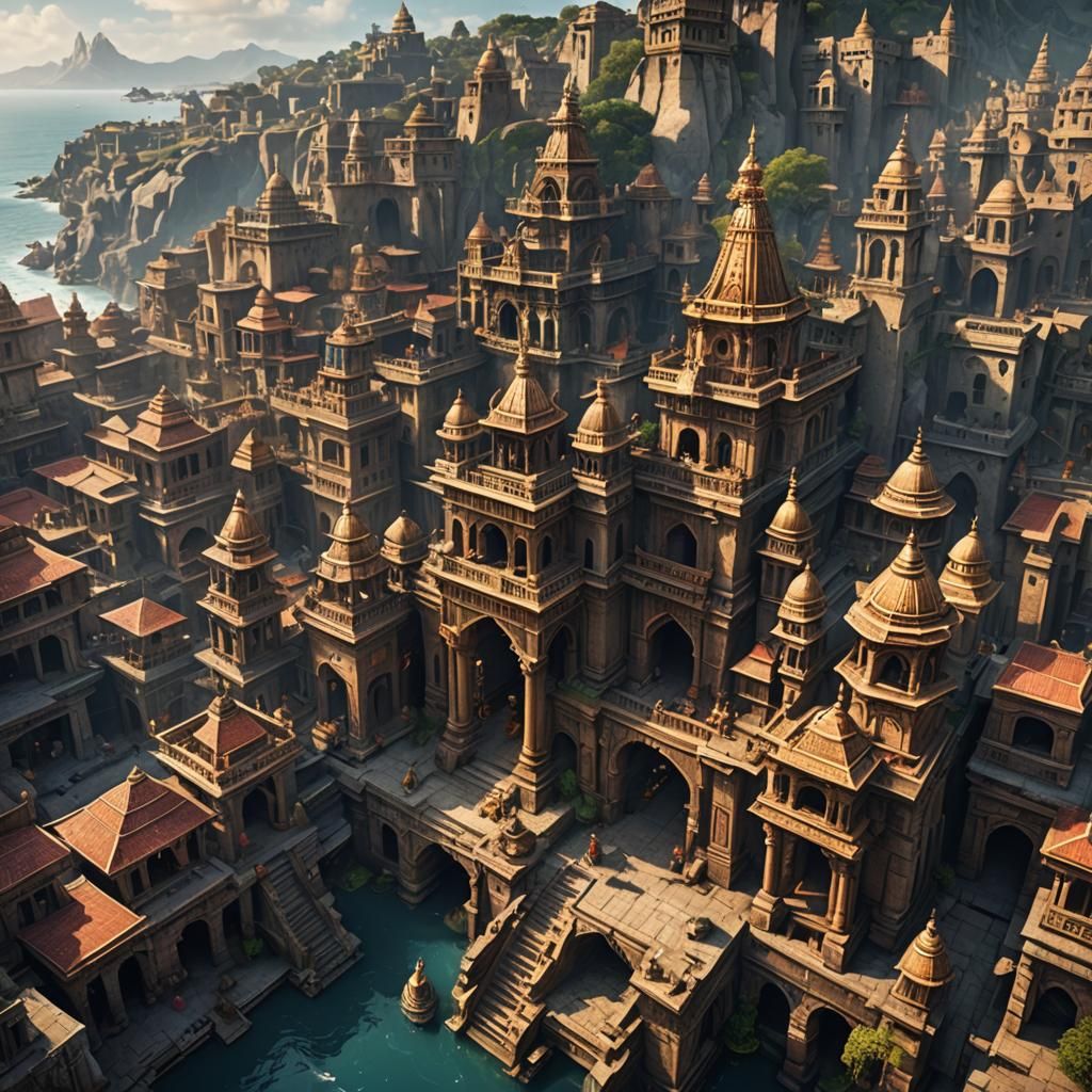 How would dwarka City looks like when lord Krishna stays there
