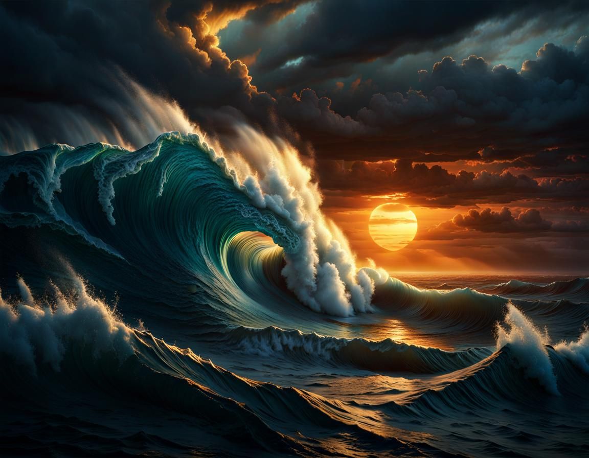 AR4x3-Massive Ocean Storm Waves-3191-...... ..... ..... ..... .....  ..... ..... **God Is Available. ...  by @Don1944