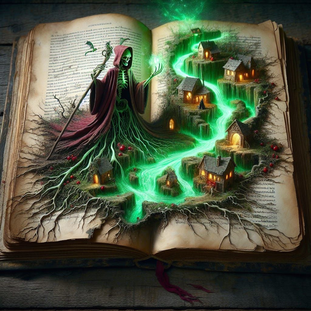 Un vieux livre ouvert  by @ericde