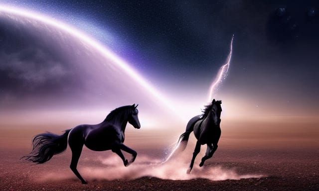 HD wallpaper: fairytale, black horse, stunning, amazing, beautiful,  fictional character | Wallpaper Flare