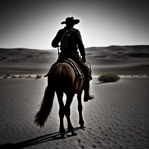 Un Caballo Por El Desierto - Ai Generated Artwork - Nightcafe Creator