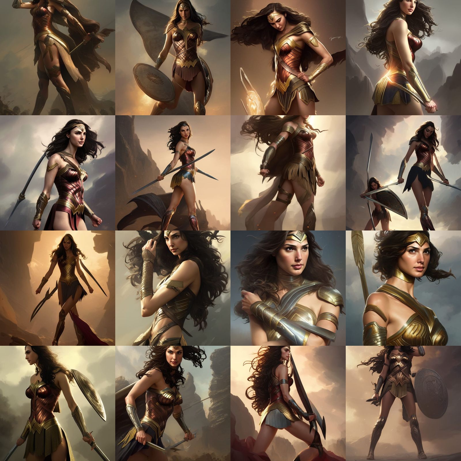 Gal Gadot Warrior Princess - AI Generated Artwork - NightCafe Creator