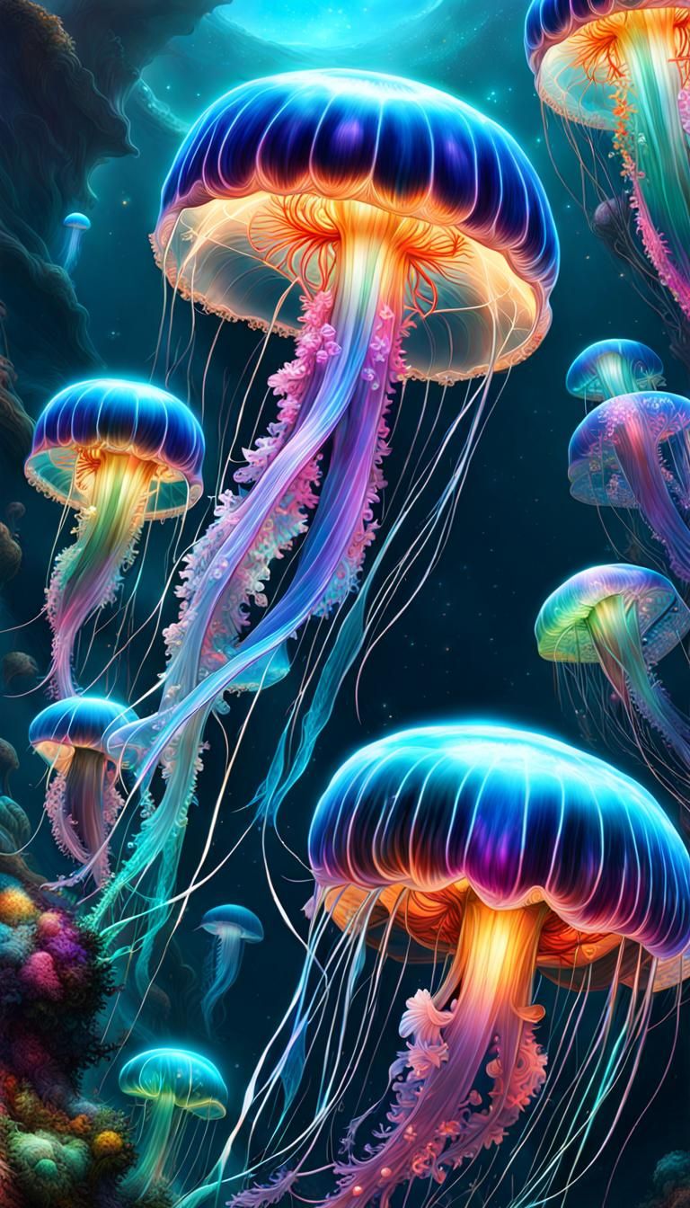 Lighting up the Oceans  by @Eye for Ai Art