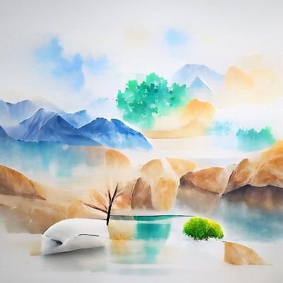 Peaceful and serene landscape
