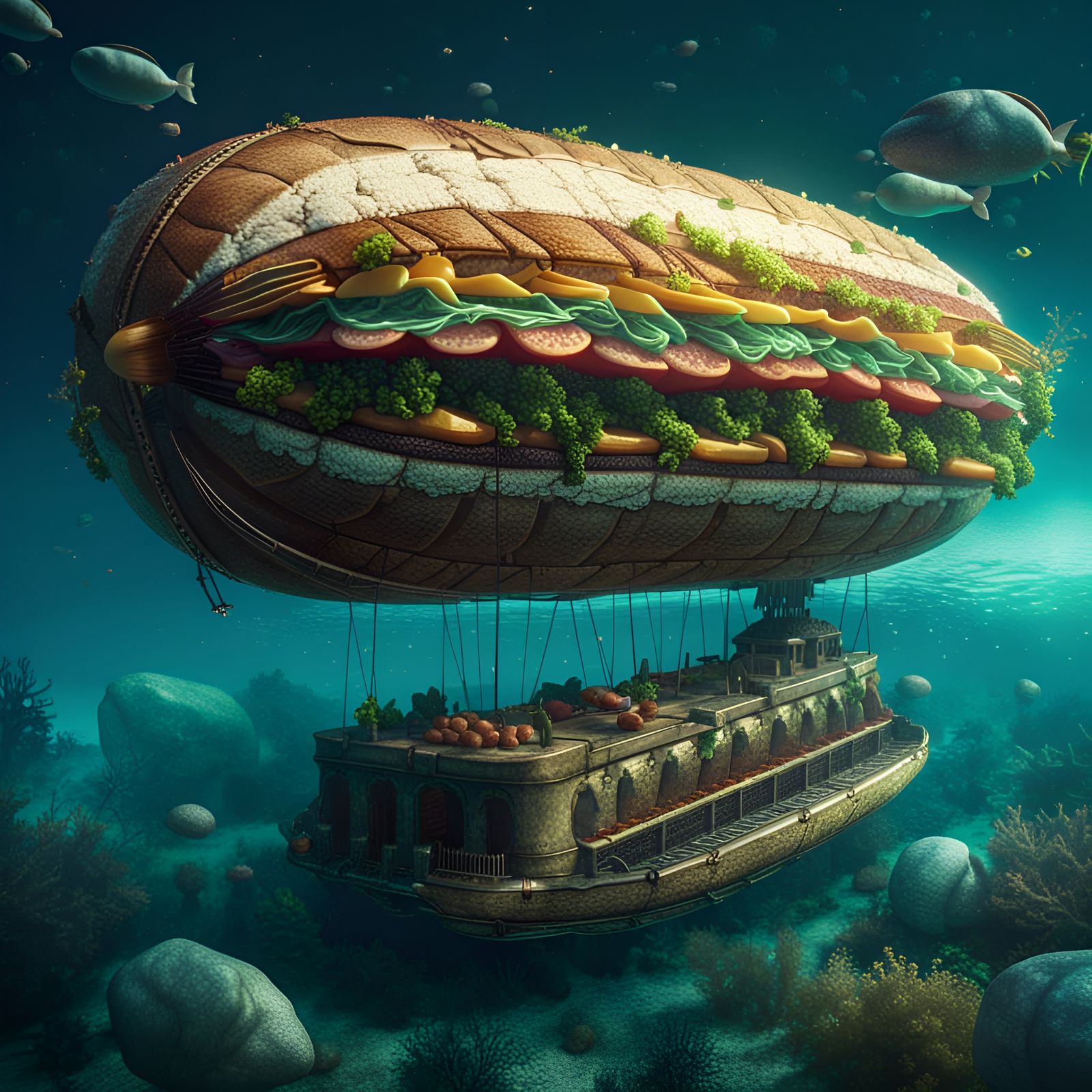 Special Sandwich for the Fishes!   by @Nikko P