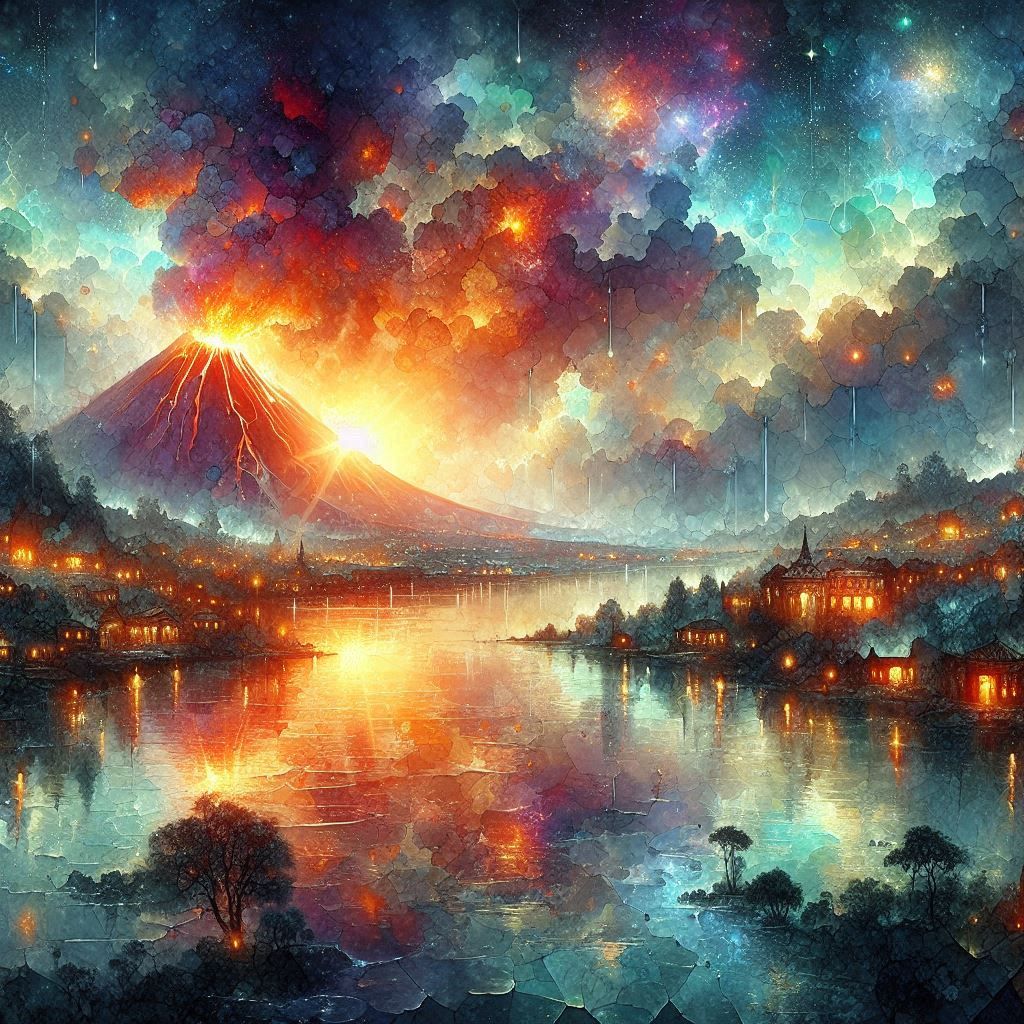 The Volcano Wakes  by @Stare