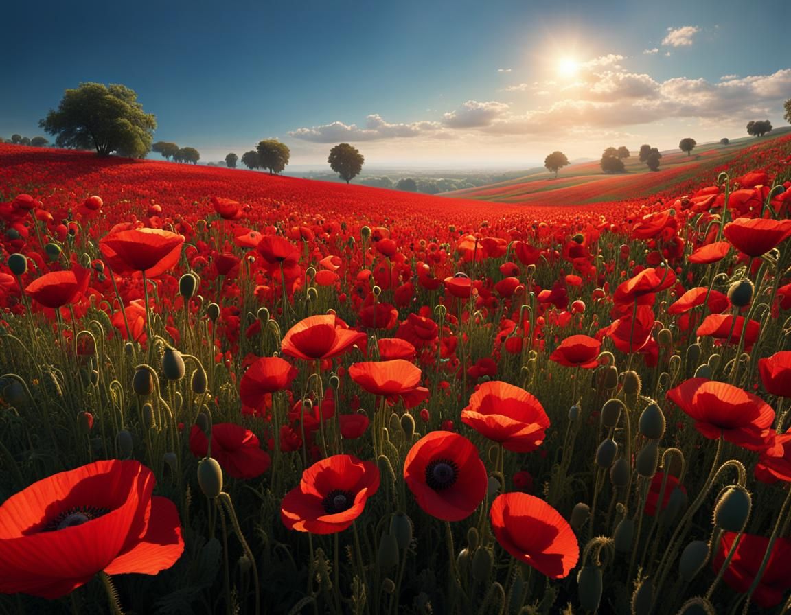 Field of Poppies  by @GingerBredMan1989
