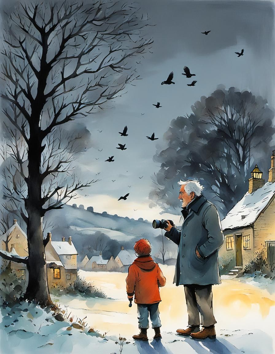 Learning all about the birds with Grandpa  by @Northview