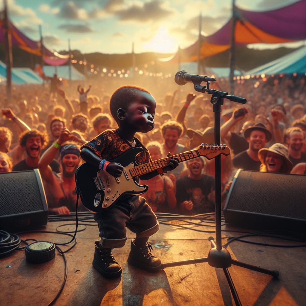Rockstar in the Making: A Moment of Joy