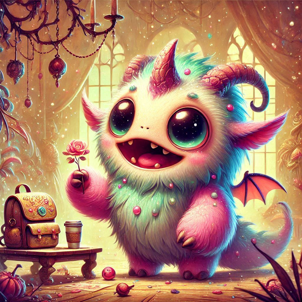 adorable fairy-tale fantasy creature portrait..