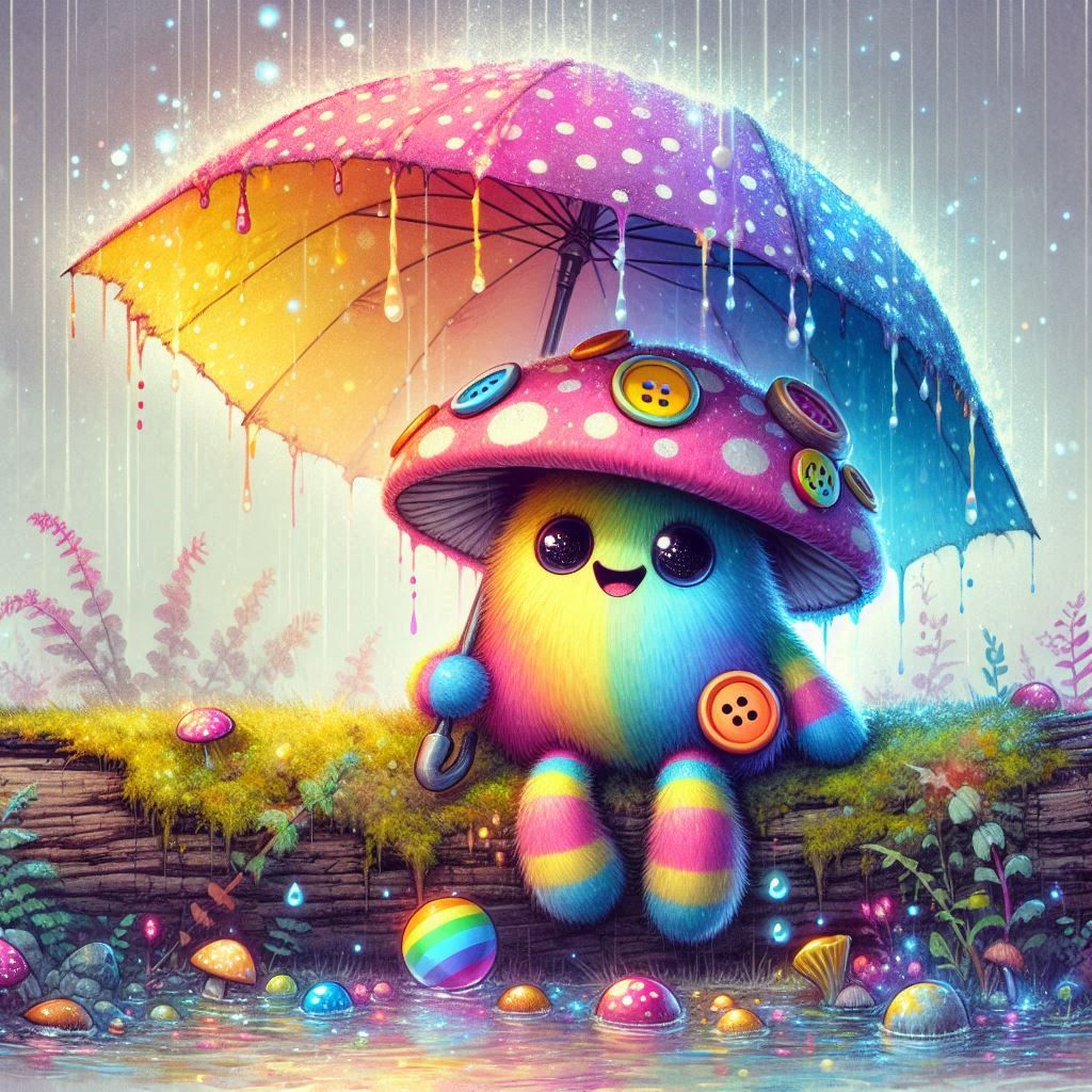 Fluffy mushroom spirit