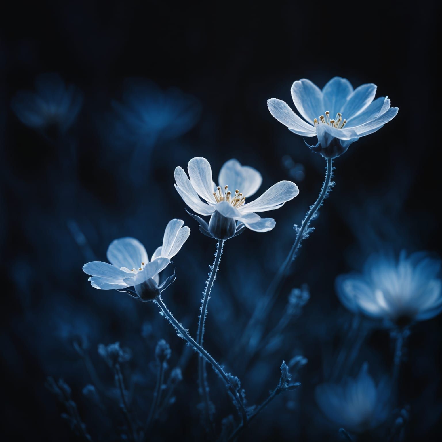 Frost in the Moonlight  by @Feathercastle