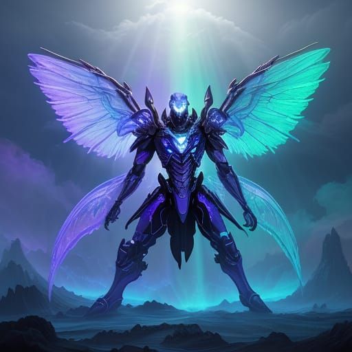 Bioluminescent Scorpion in Ultraviolet Light