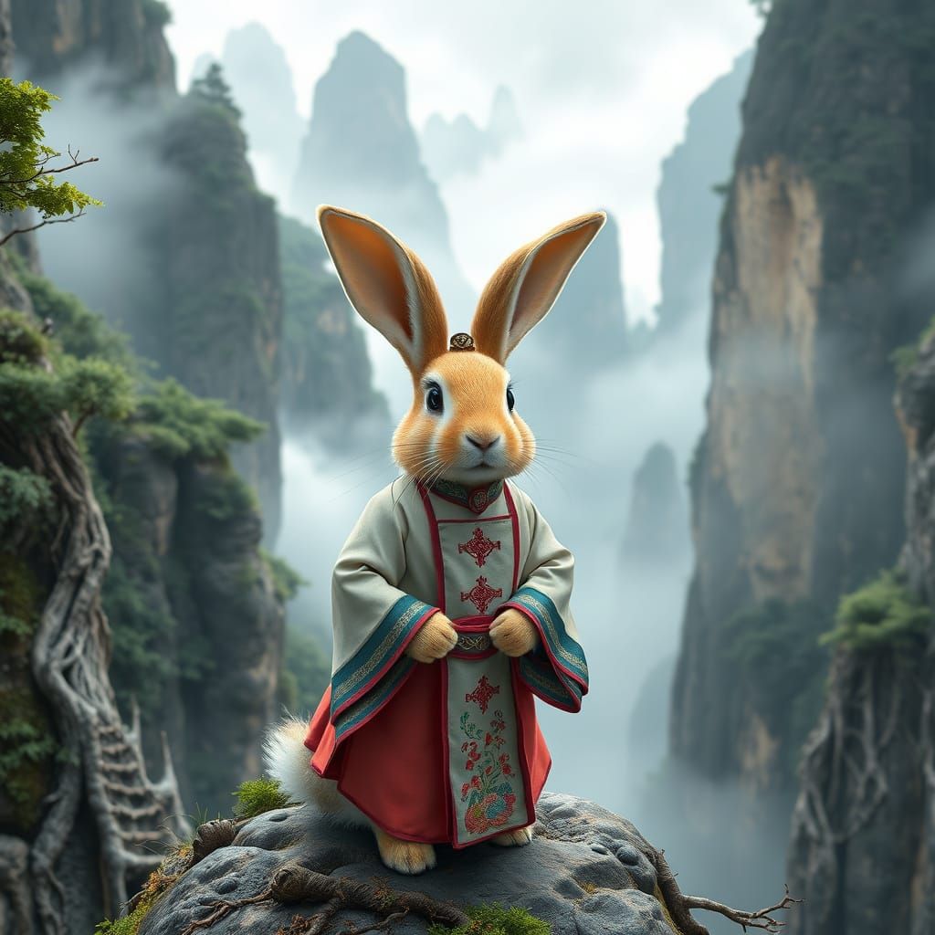 Rabbit travels to Zhangjiajie, China  by @AnnieAfterhours